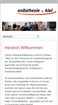 Mobile Screenshot of anaesthesie-kiel.de